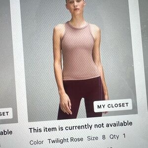 lululemon Align™ Waist-Length Racerback Tank Top